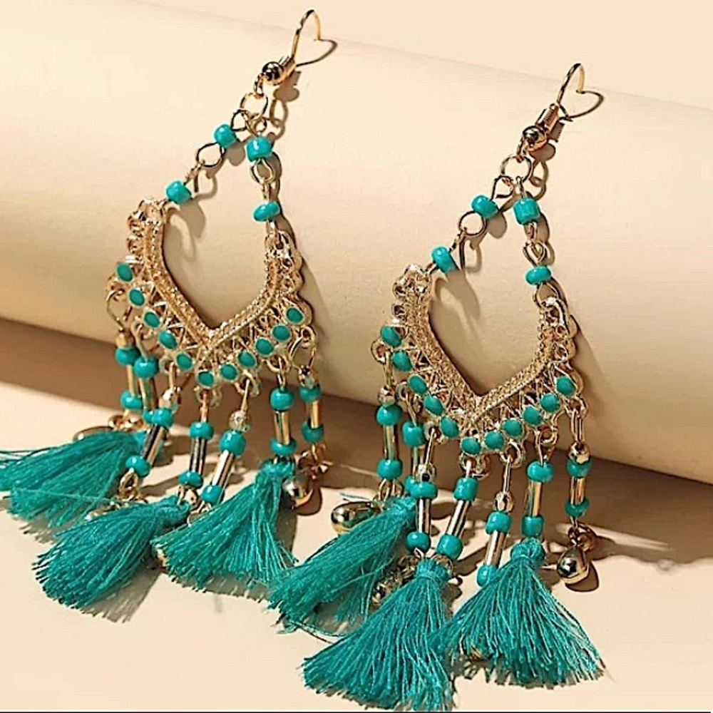 2 FOR $20 Beaded Tassel Decor Earrings